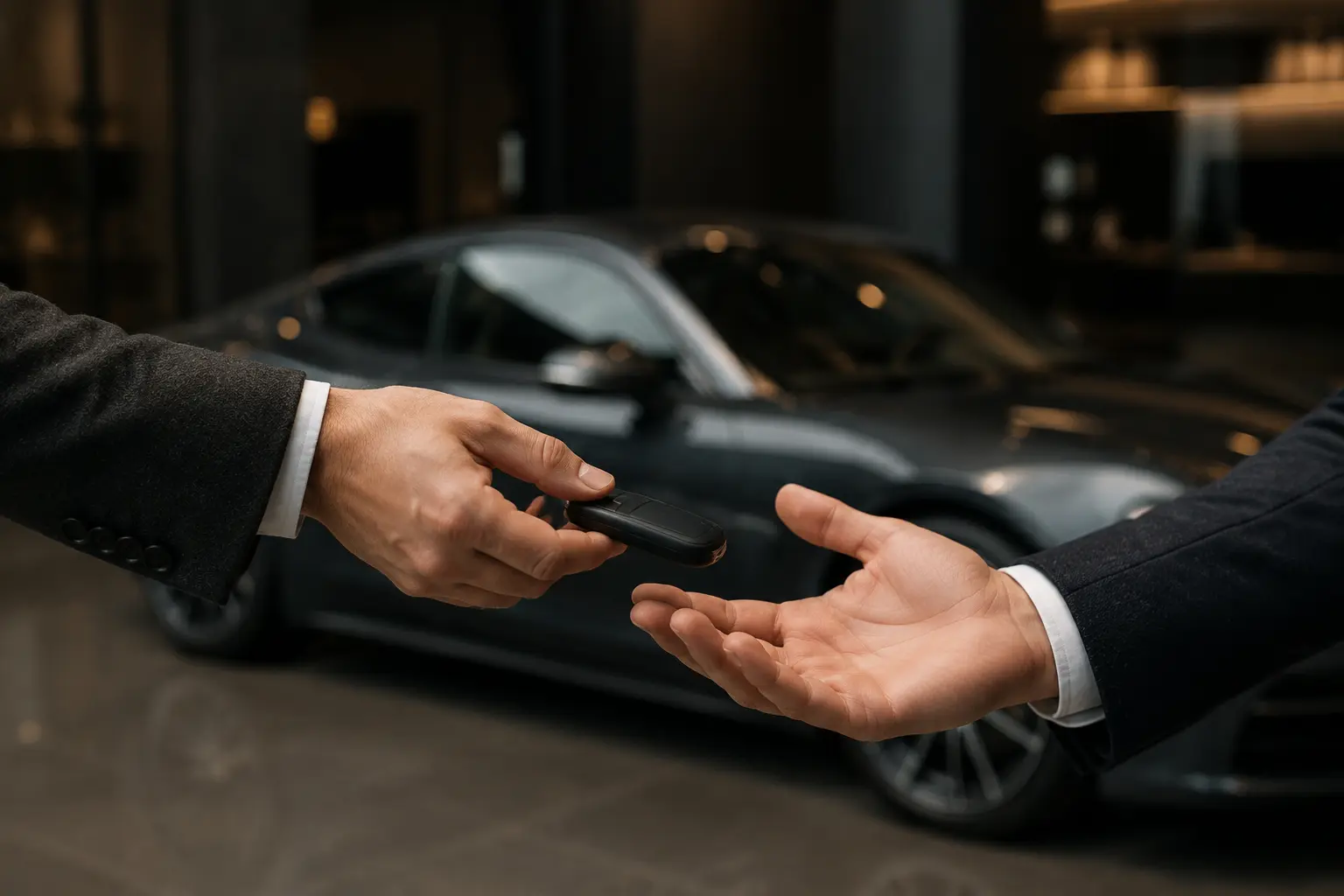 Professionele overdracht van een autosleutel